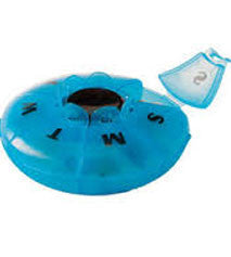 Pill Container 7 Day Round Push 'n Pop