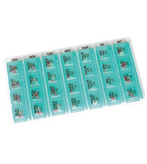 Pill Organiser Weekly 4xday